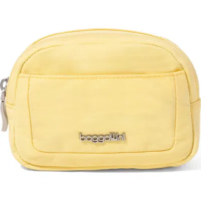 Baggallini Mini Pocket Cosmetic Bag In Yellow