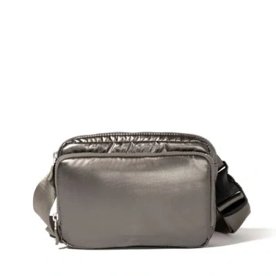 Baggallini Modern Belt Bag Sling In Gunmetal Puff