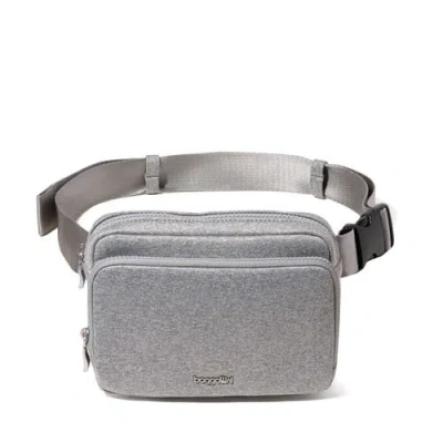 Baggallini Modern Belt Bag Sling In Heather Grey Neoprene