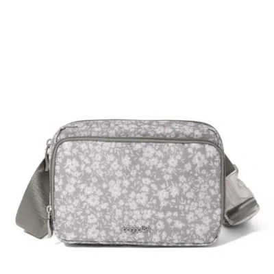 Baggallini Modern Belt Bag Sling In Light Grey Petal