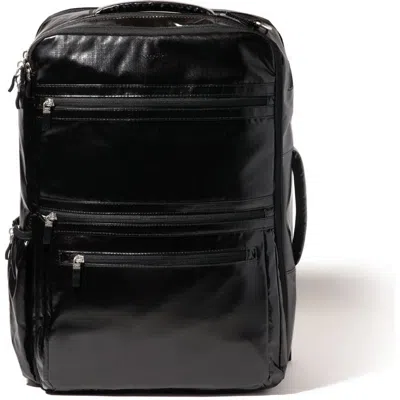 Baggallini Modern Convertible Travel Backpack In Black Gloss Ripstop