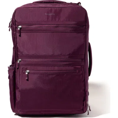 Baggallini Modern Convertible Travel Backpack In Mulberry
