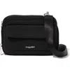 Baggallini Modern Double Zip Crossbody Bag In Black