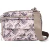 Baggallini Modern Double Zip Crossbody Bag In Boa Print