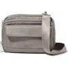 Baggallini Modern Double Zip Crossbody Bag In Steel Grey Twill