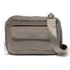 Baggallini Modern Double Zip Crossbody Bag In Sterling Shimmer