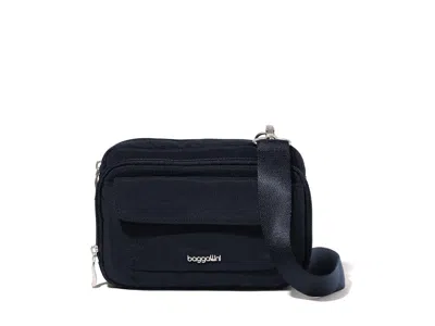 Baggallini Modern Double Zip Crossbody Cross Body Handbags French Navy: One Size In Blue