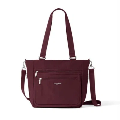 Baggallini Modern Everyday Shopper In Burgundy