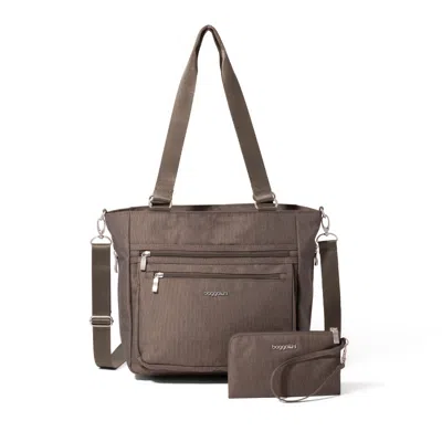 Baggallini Modern Everyday Shopper Tote In Brown