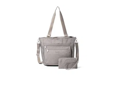 Baggallini Modern Everyday Shopper Tote Handbags Stone Heritage: One Size In Gray