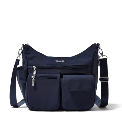 Baggallini Modern Everywhere Slim Crossbody Bag In French Navy