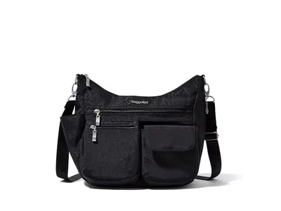 Baggallini Modern Everywhere Bag Cross Body Handbags Black Cheetah Emboss: One Size