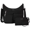 Baggallini Modern Everywhere Bagg Emf Blocking Pocket In Black