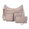 Baggallini Modern Everywhere Bagg Emf Blocking Pocket In Neutral