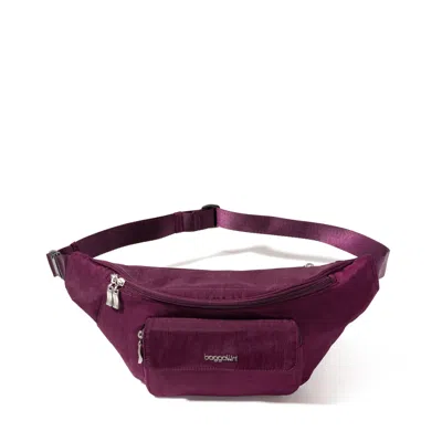 Baggallini Modern Everywhere Belt Bag Sling In Burgundy