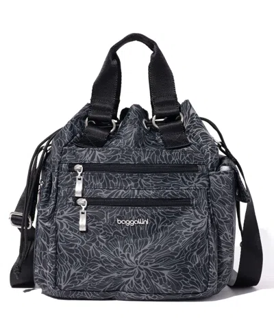 Baggallini Modern Everywhere Drawstring Bag In Midnight Blossom