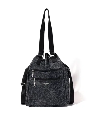 Baggallini Modern Everywhere Drawstring Crossbody Bucket Bag In Multi