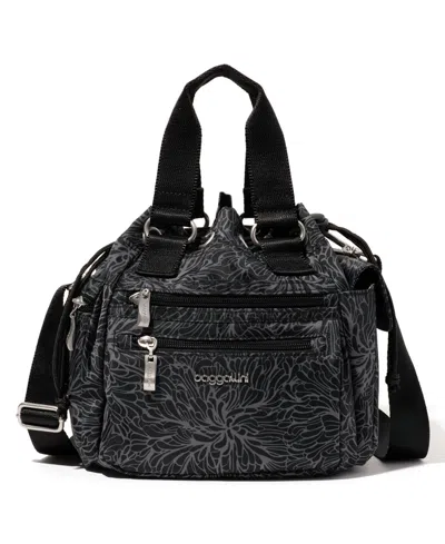 Baggallini Modern Everywhere Drawstring Mini In Midnight Blossom