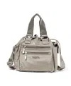 Baggallini Modern Everywhere Drawstring Mini In Sterling Shimmer