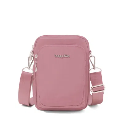 Baggallini Modern Everywhere Explorer Crossbody In Pink