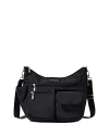 Baggallini Modern Everywhere Hobo Bag In Black Cheetah