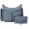 Baggallini Modern Everywhere Hobo Crossbody Bag With Wristlet In Mist