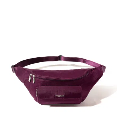 Baggallini Modern Everywhere Large Belt Bag Sling In Burgundy