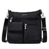 Baggallini Modern Everywhere Slim Crossbody Bag In Black Cheetah