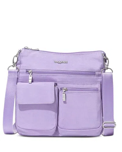 Baggallini Modern Everywhere Slim Crossbody Bag In Lavender