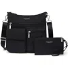 Baggallini Women's Modern Everywhere Slim Crossbody Bag With Rfid Wristlet In Black