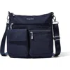 Baggallini Modern Everywhere Slim Crossbody Bag With Rfid Wristlet In French Navy