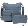 Baggallini Modern Everywhere Slim Crossbody Bag With Rfid Wristlet In Mist