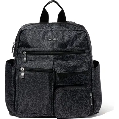 Baggallini Modern Excursion Backpack In Midnight Blossom
