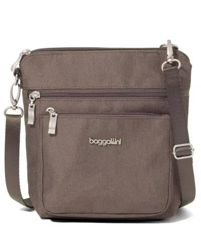 Baggallini Modern Pocket Adjustable Strap Crossbody Bag In Brown