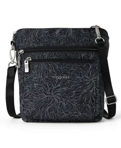 Baggallini Modern Pocket Adjustable Strap Crossbody Bag In Midnight Blossom