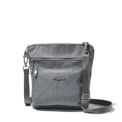 Baggallini Modern Pocket Crossbody Bag In Gray
