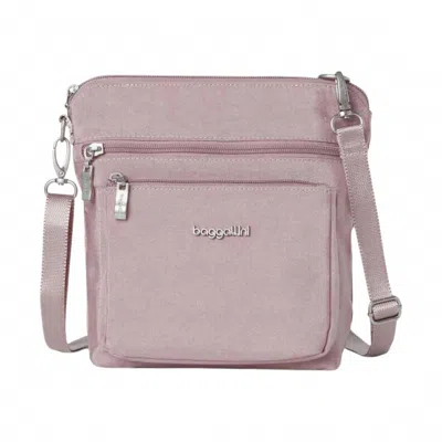 Baggallini Modern Pocket Crossbody Bag In Blush Shimmer In Multi