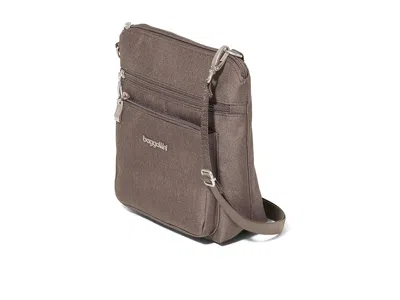 Baggallini Modern Pocket Crossbody Cross Body Handbags Dark Umber Heritage: One Size In Gray