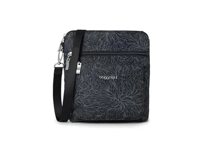 Baggallini Modern Pocket Crossbody Cross Body Handbags Midnight Blossom: One Size In Multi