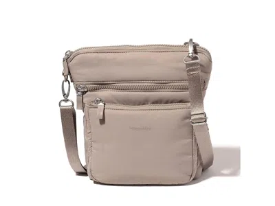 Baggallini Modern Pocket Crossbody Cross Body Handbags Moonrock Puff: One Size In Sand