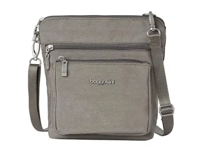 Baggallini Modern Pocket Crossbody Cross Body Handbags Sterling Shimmer: One Size In Gray