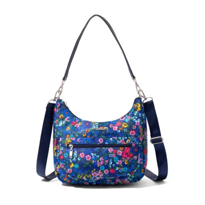 Baggallini Modern Pocket Half Moon Bag In Blue