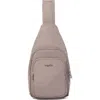 Baggallini Modern Sling Bag Emf Blocking Pouch In Gray