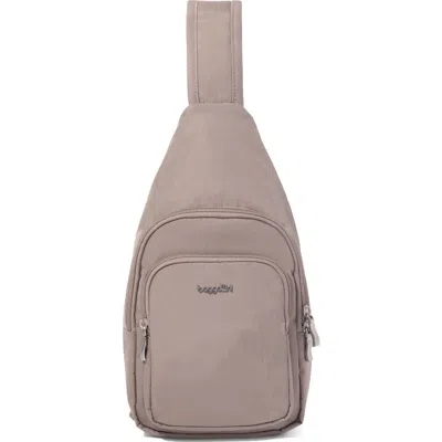 Baggallini Modern Sling Bag Emf Blocking Pouch In Gray