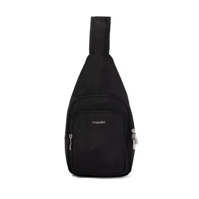 Baggallini Modern Sling Emf Blocking Pouch In Black