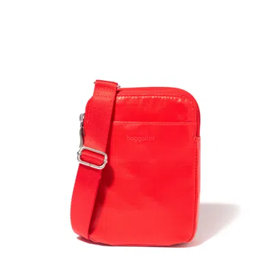 Baggallini Modern Take Two Rfid Crossbody In Red