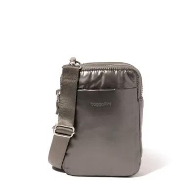 Baggallini Modern Take Two Rfid Crossbody In Brown