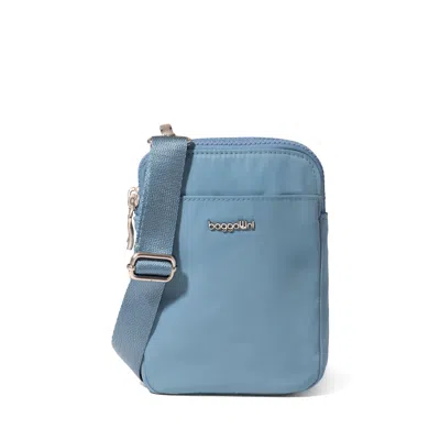 Baggallini Modern Take Two Rfid Crossbody In Blue