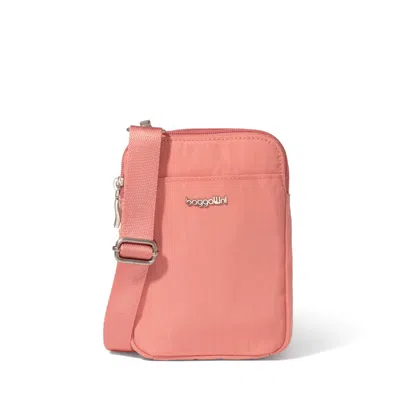 Baggallini Modern Take Two Rfid Crossbody In Pink
