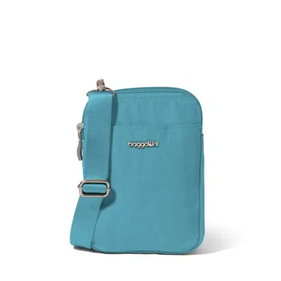 Baggallini Modern Take Two Rfid Crossbody In Blue